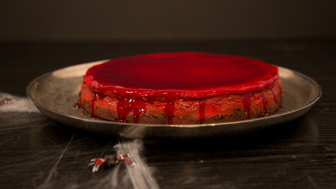 Halloween-Kuchen: Bloody Cheesecake