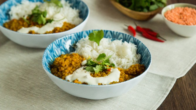 Veganes-Linsen-Dal Veganes-Linsen-Dal